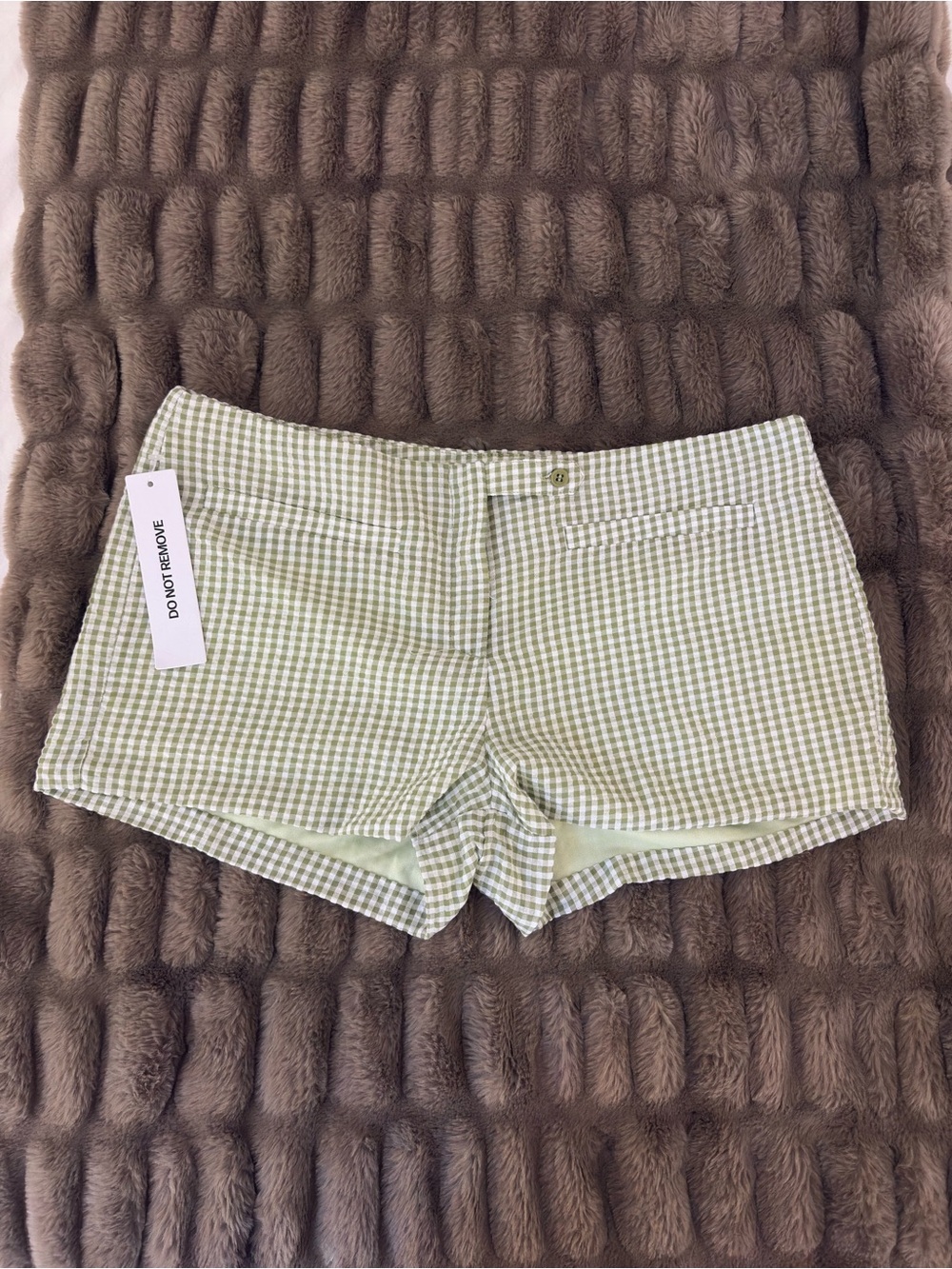 Princess Polly Green Micro Shorts Size 4